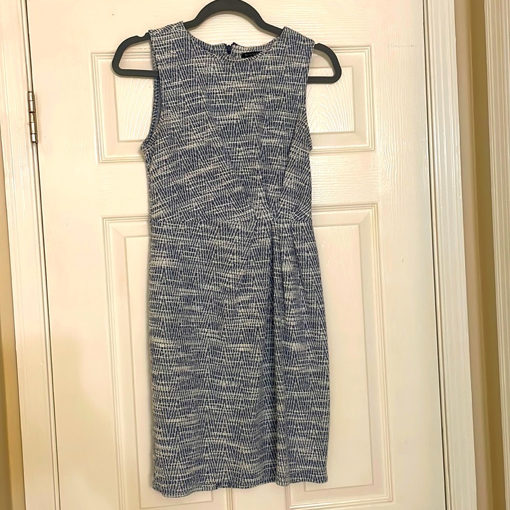 Blue and white Banana Republic dress.